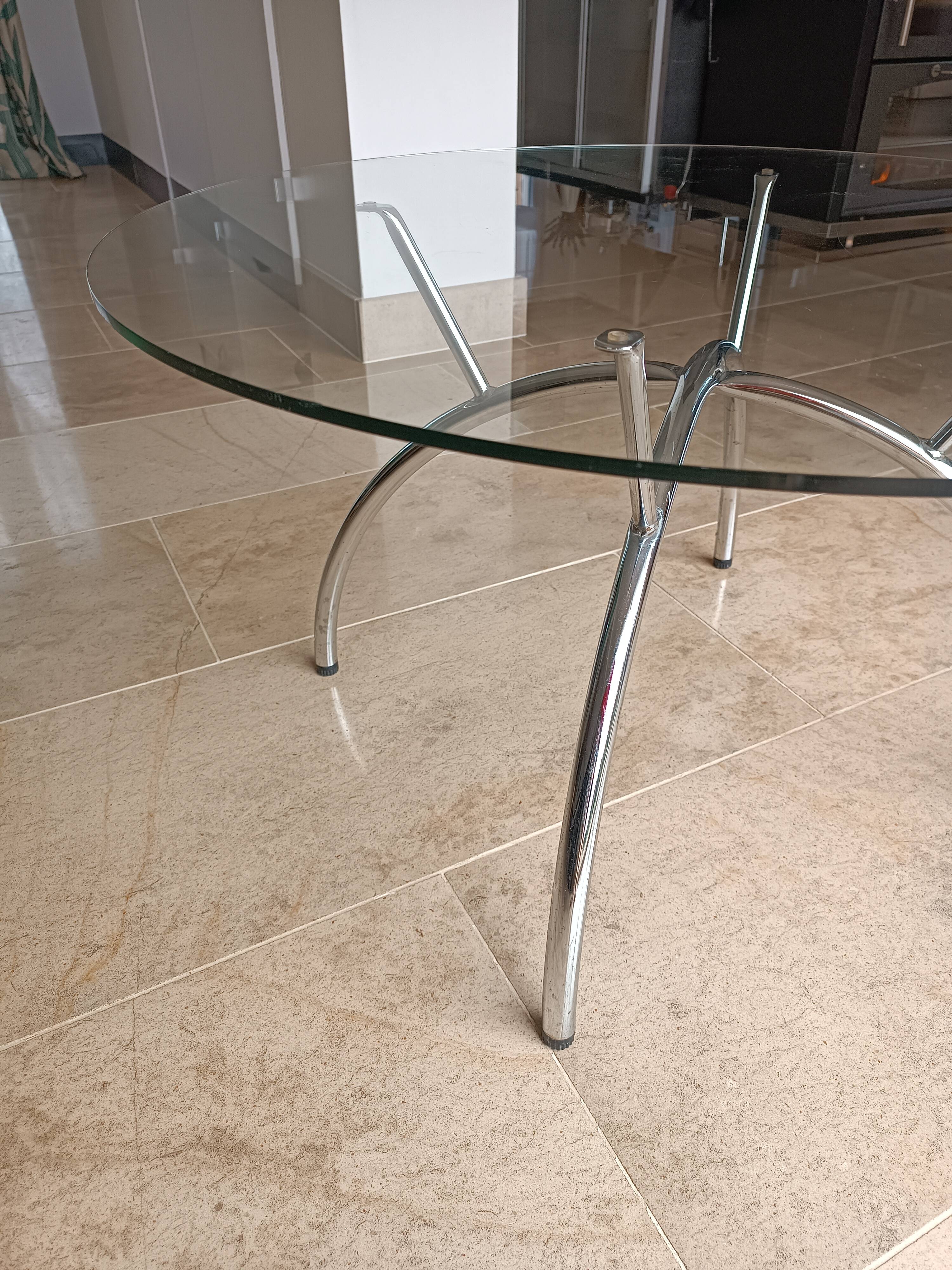 IKEA glass coffee table, 1980s