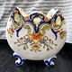 Vintage cache-pot planter in hand-painted earthenware.