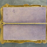 Table mirror Art Nouveau style in solid bronze 20x26cm