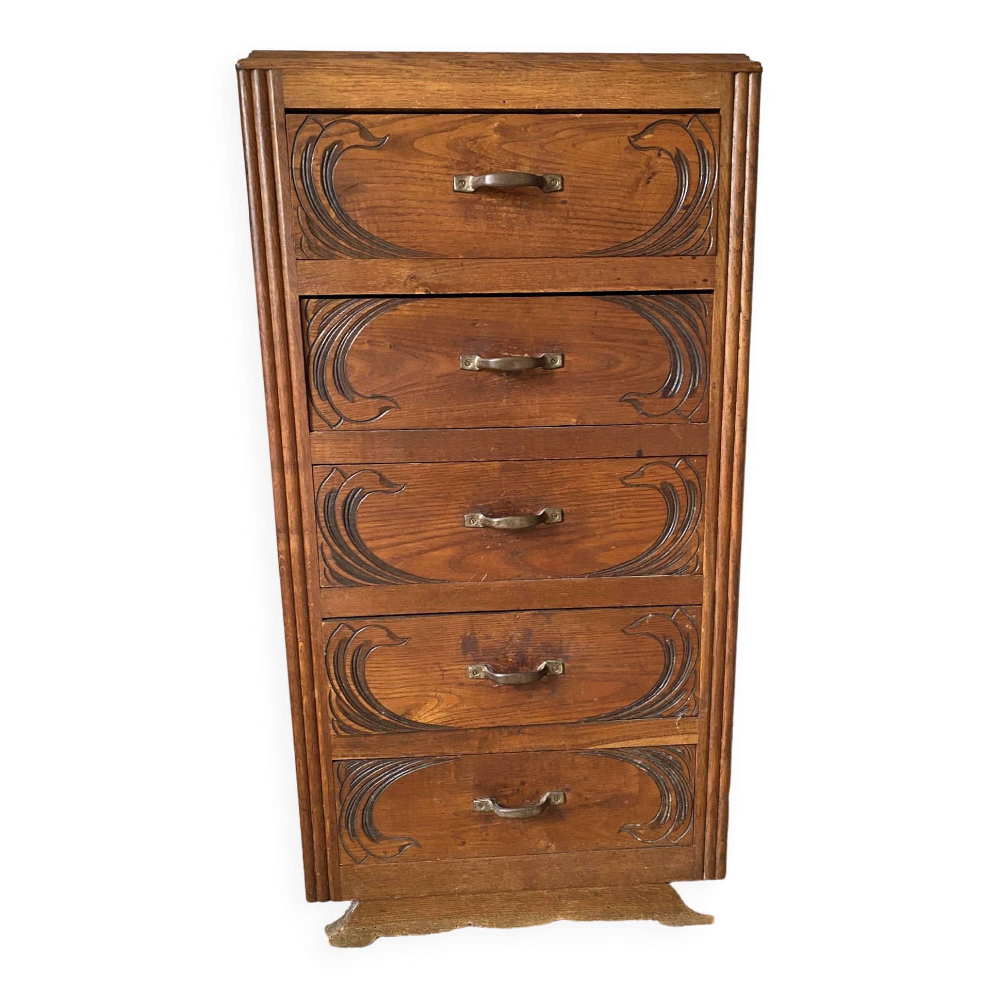 Art deco chest of drawers, 5 drawer chest