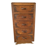 Art deco chest of drawers, 5 drawer chest
