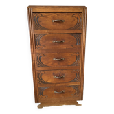Art deco chest of drawers, 5 drawer chest