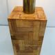 Straw marquetry lamp