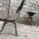 Former early 20th cast iron garden bench