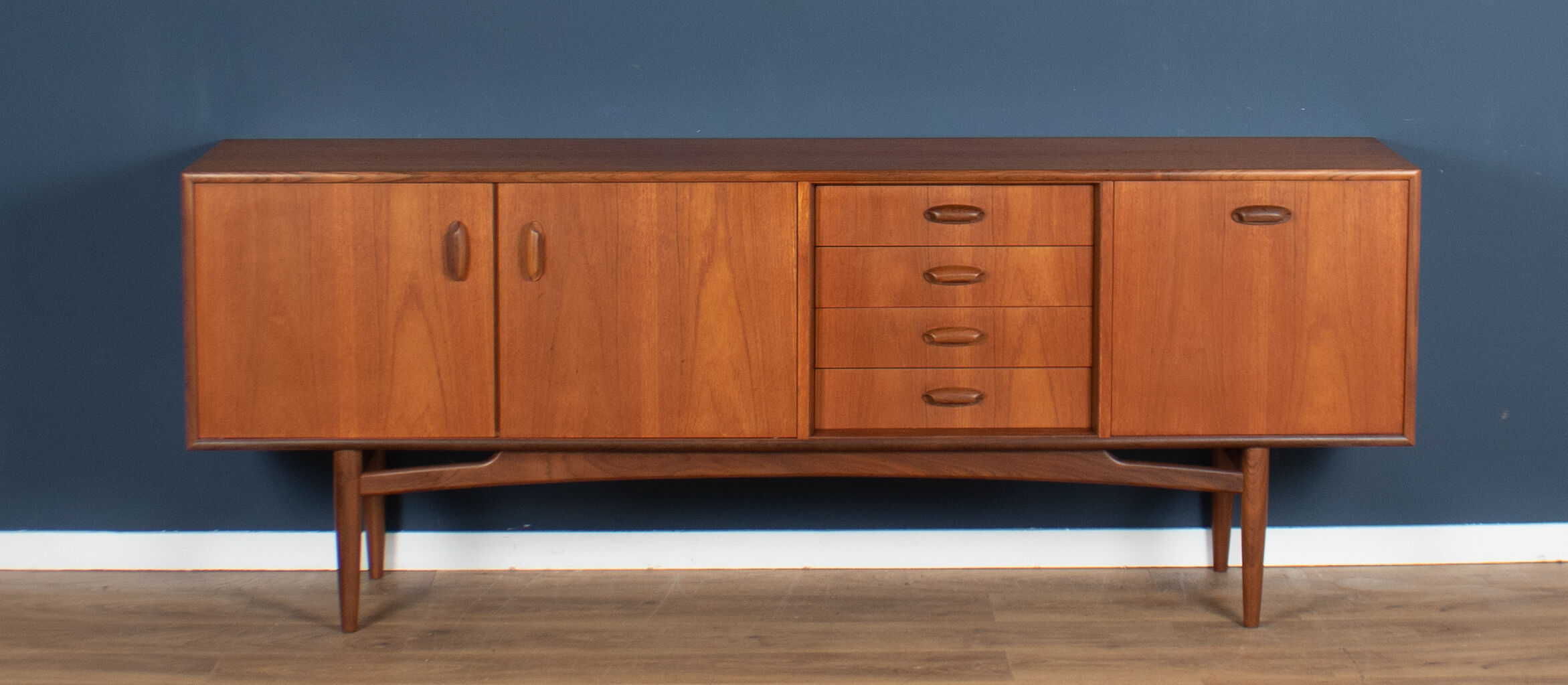 Retro teak 1960s long g plan scandi mid century sideboard