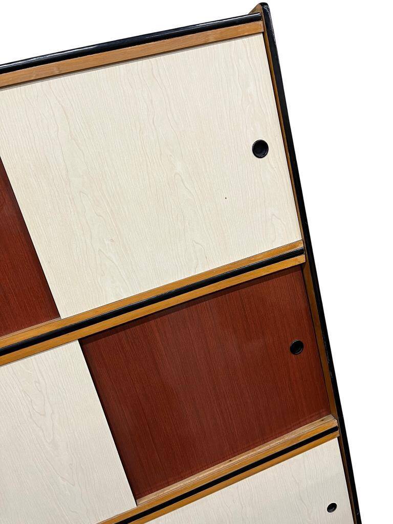 Vintage kewlox cabinet with sliding doors from the 1970s