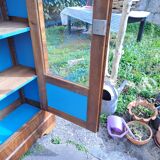 Louis Philippe blond walnut bookcase