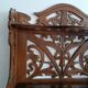 Art Nouveau openwork wooden shelf