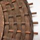Vintage rattan sun mirror 1960s