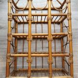 Wicker rattan shelf