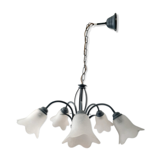 80s tulip chandelier