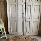 Pair of old shutters