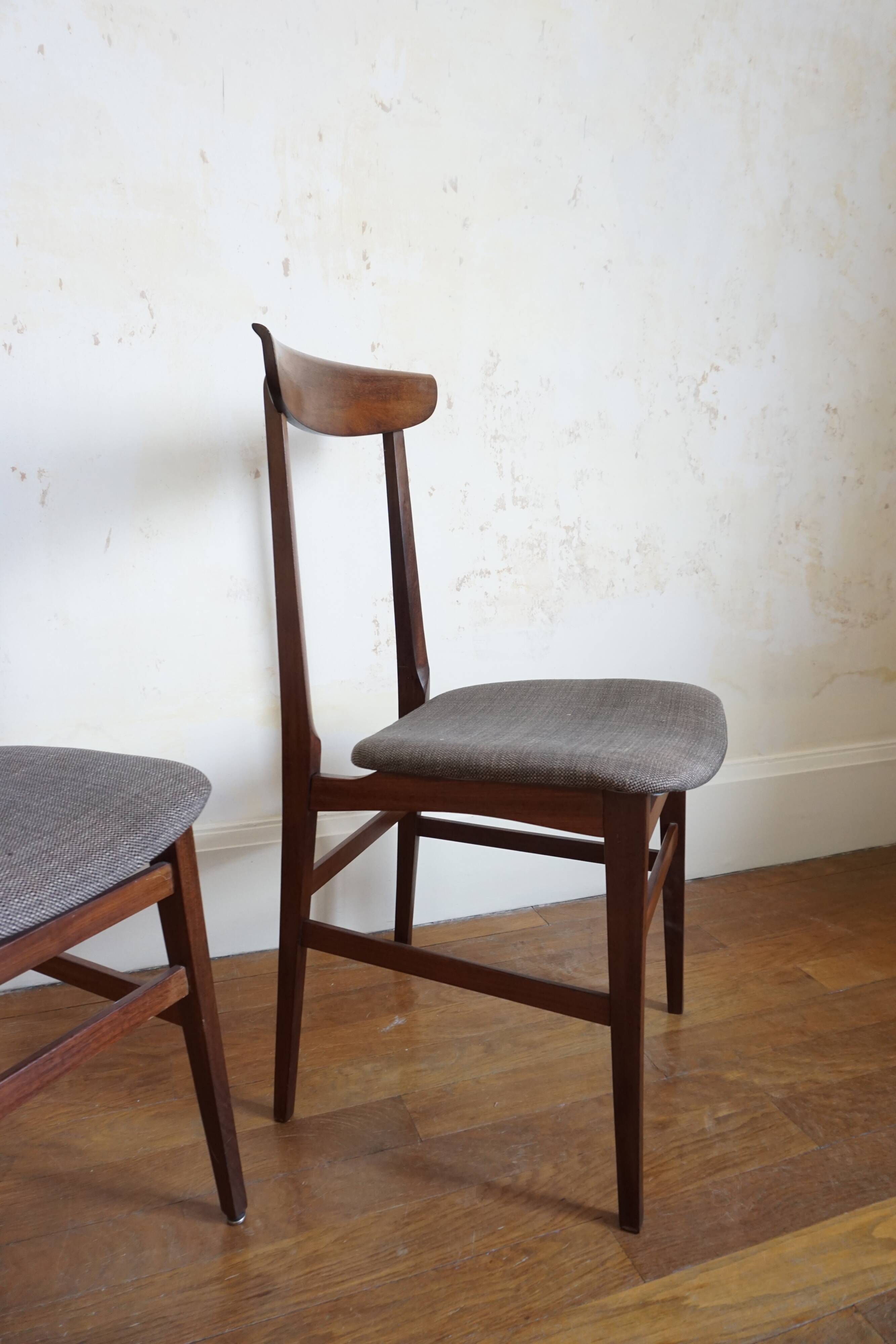 Pair of Italian chairs Consorzio Sedie Friuli