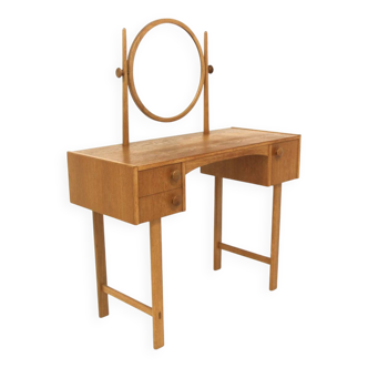 Coiffeuse scandinave en chêne, Suède, 1960