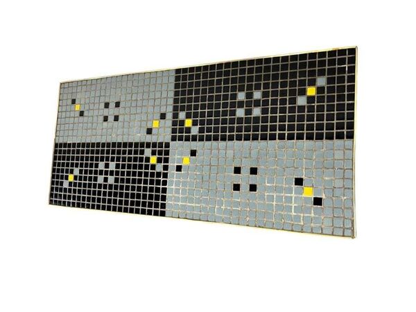 Table basse vintage mosaïque / table d'appoint / table à carreaux