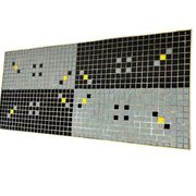 Table basse vintage mosaïque / table d'appoint / table à carreaux