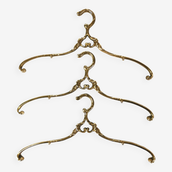 Set of brass hangers, Germany, 1960s.