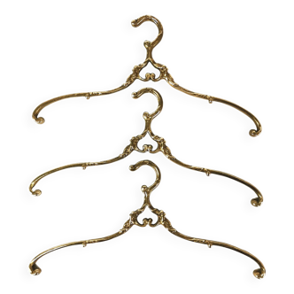 Set of brass hangers, Germany, 1960s.