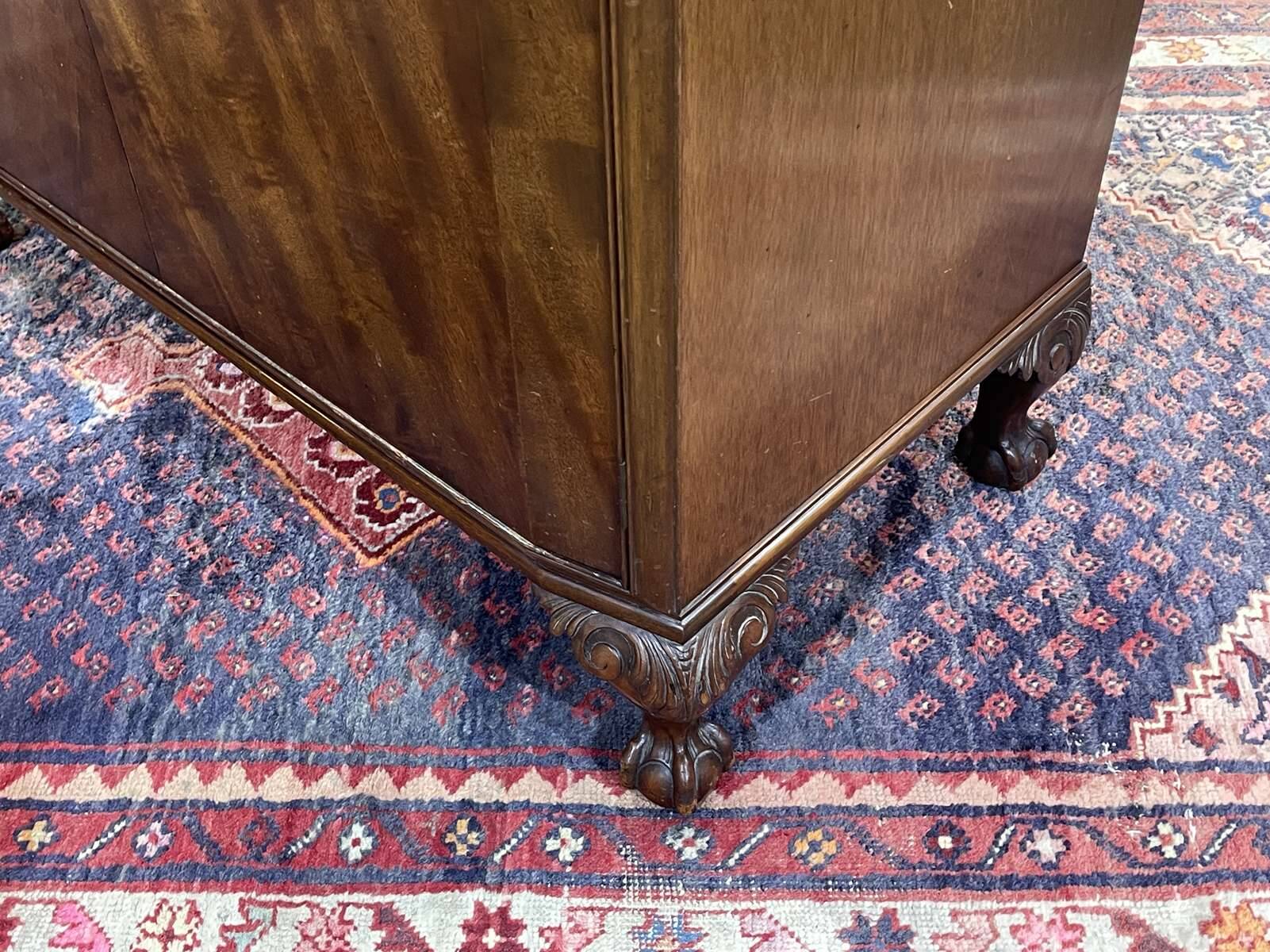 English mahogany sideboard from the 1930s with 2 drawers