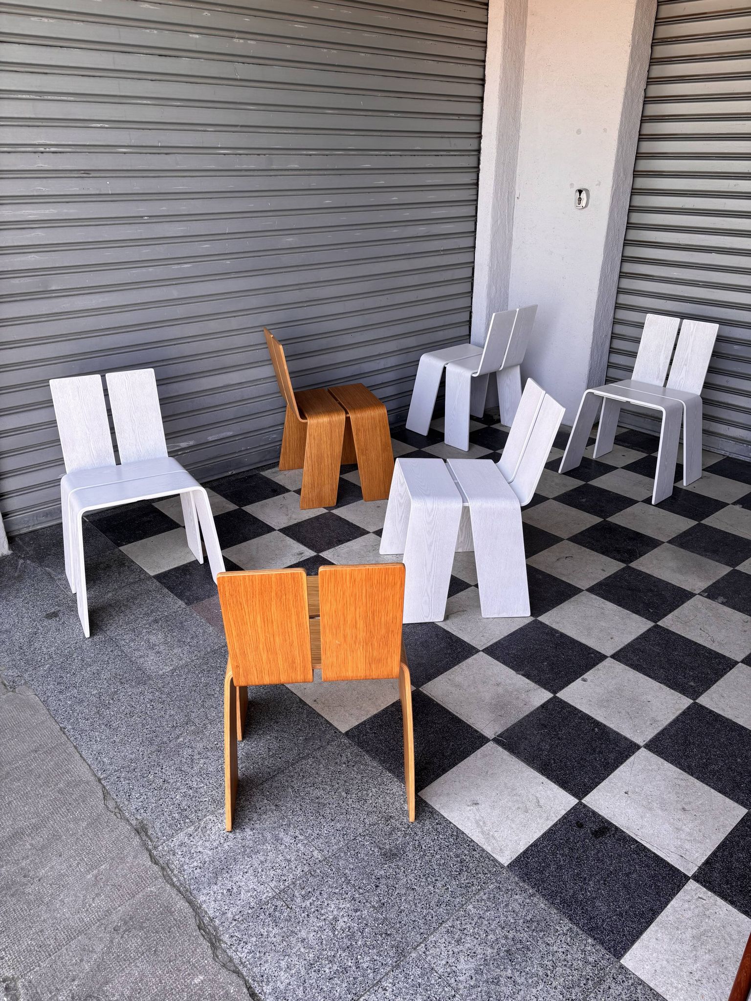 Set de 6 chaises au design danois Kibisi
