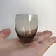Set consisting of a carafe and 9 design liqueur glasses in Art Deco smoked glass 30s