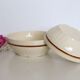 pair of salad bowls, French earthenware, bistro