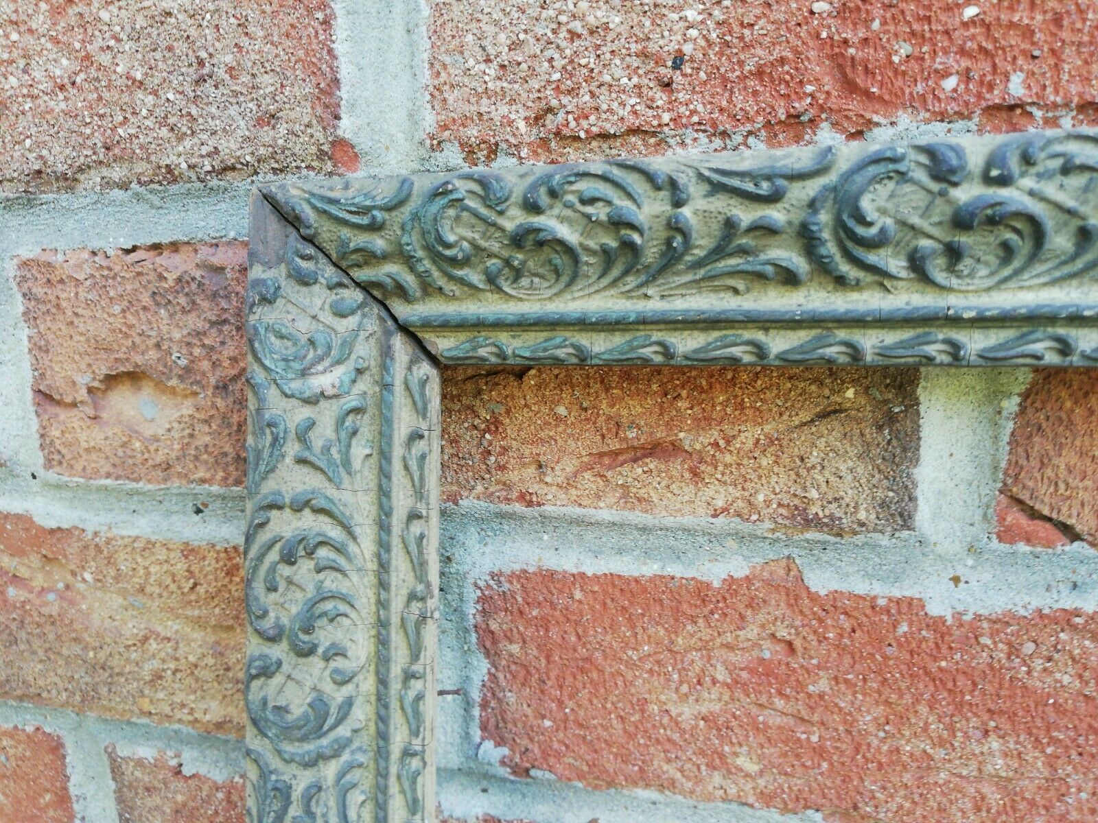 Old wooden and plaster frame