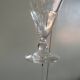 6 Louis Philippe wine glasses with flat sides - 19th century.