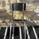 Paire de chaises formica jaune tubauto