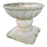Old planter basin bird bath