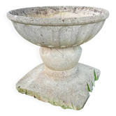 Old planter basin bird bath