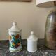 Apothecary pot in white Limoges porcelain
