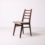 Set of 5 midcentury afromosia teak danish dining chairs, Denmark, 1960s