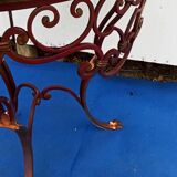 Vintage wrought iron pedestal table