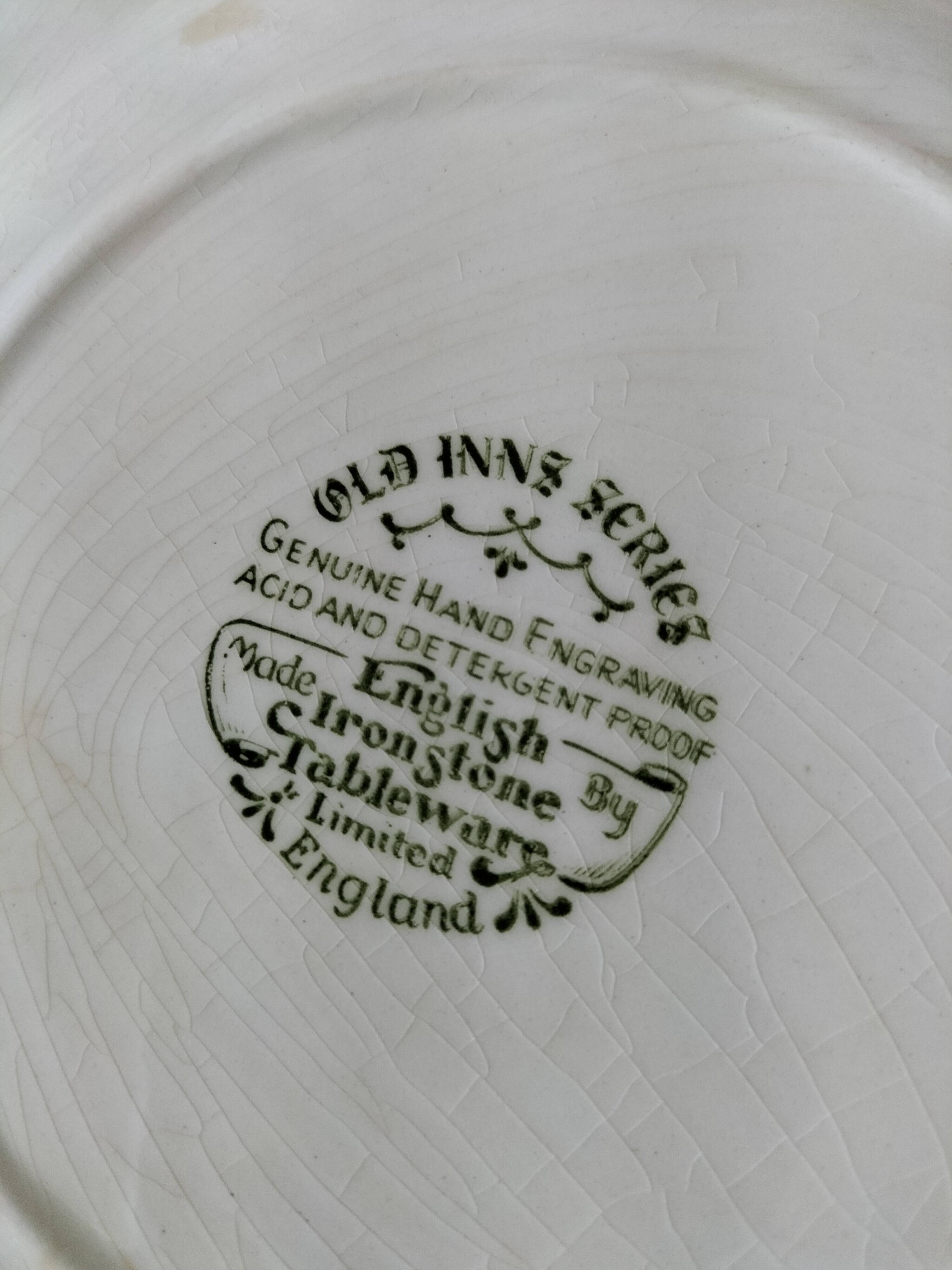 4 Lunéville & Ironstone plates – English Style decor
