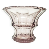 Vase Art Déco, cristal, conçu par J. Hoffmann, Bohême, Tchécoslovaquie, années 1930