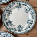 Set of 7 old flat plates