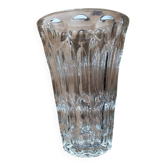 Antique pressed molded glass vase
