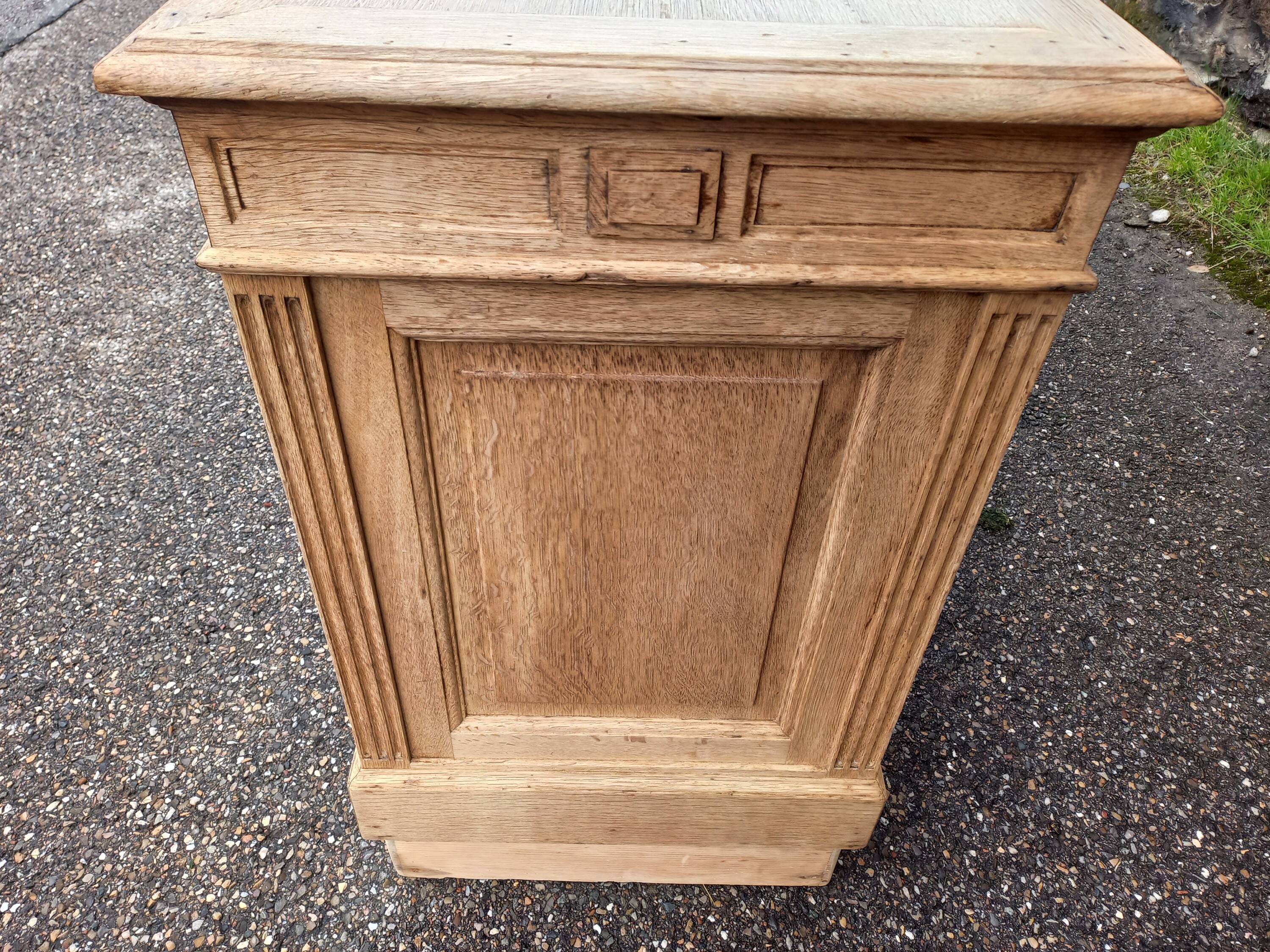 Antique oak shop counter