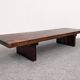 Brutalist coffee table in solid teak