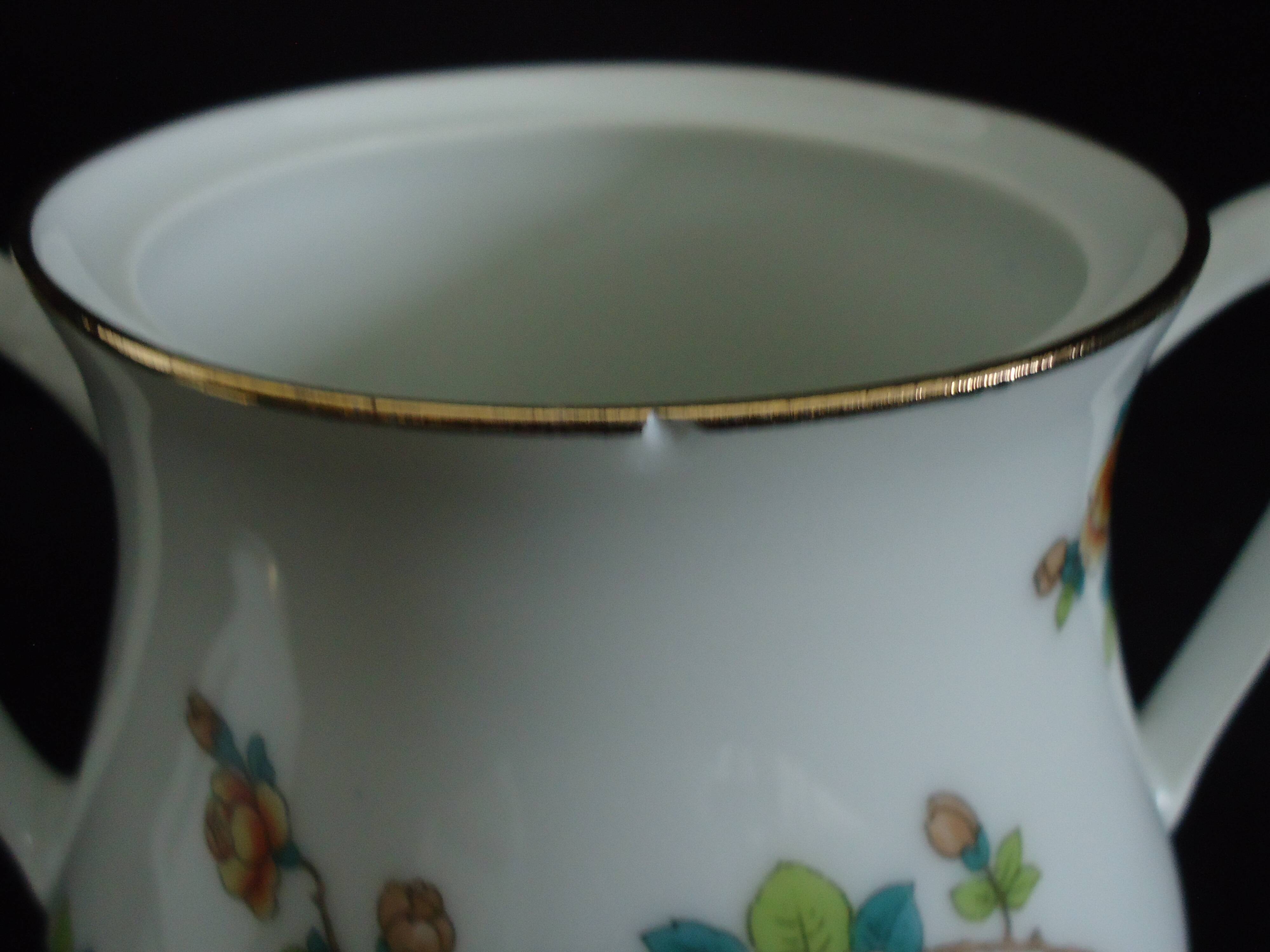 Limoges sugar bowl Michelaud freres exotic bird motif “indiana”
