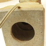 Bernard Rooke vintage sandstone brutalist lamp