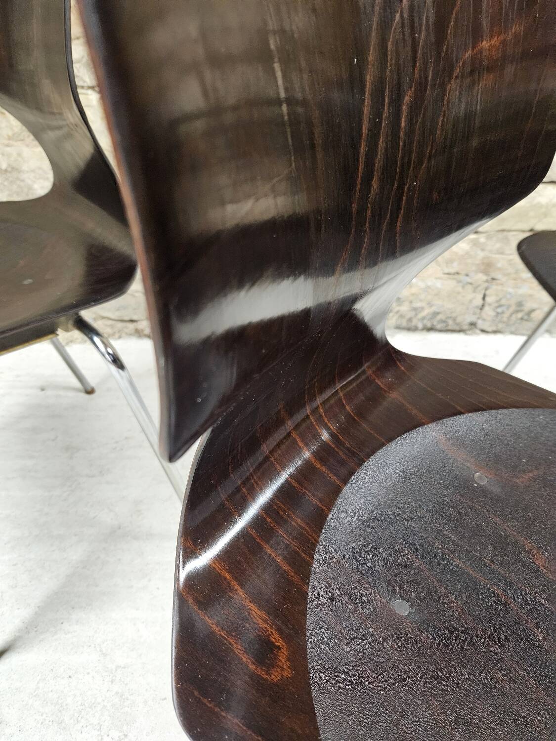 Lot 4 chaises
Flötotto pagwood 1960"