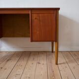 Mid-Century Danish Teak & Beech Desk, 1950s