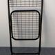 Vintage black metal folding chair 1970s