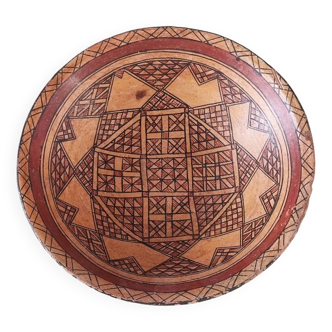 Ancien plat ideqqi kabyle terre cuite