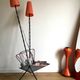 Vintage three-way two-light floor lamp