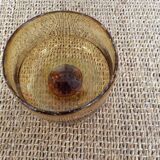 Bubbled glass bowl