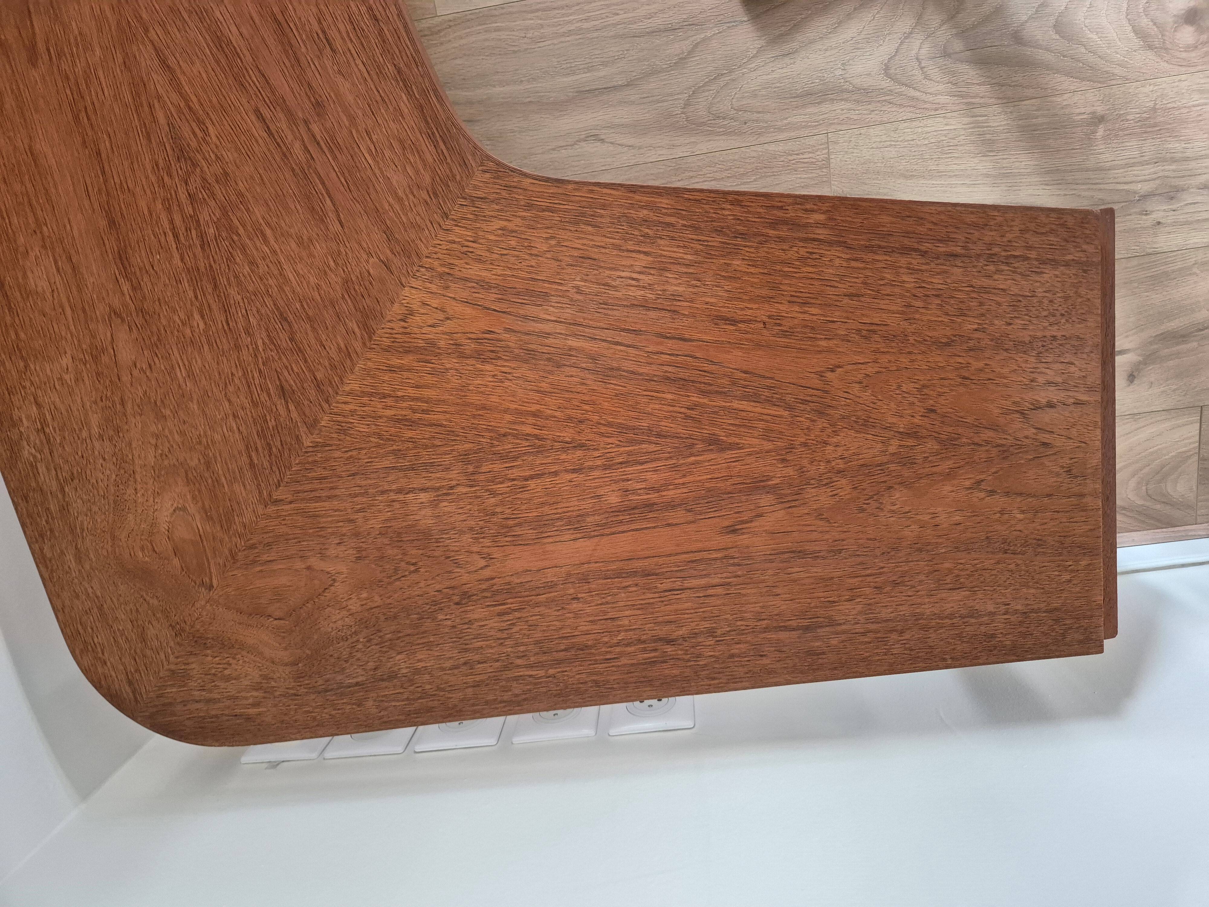 Vintage Scandinavian boomerang coffee table with folding extensions by Samcom