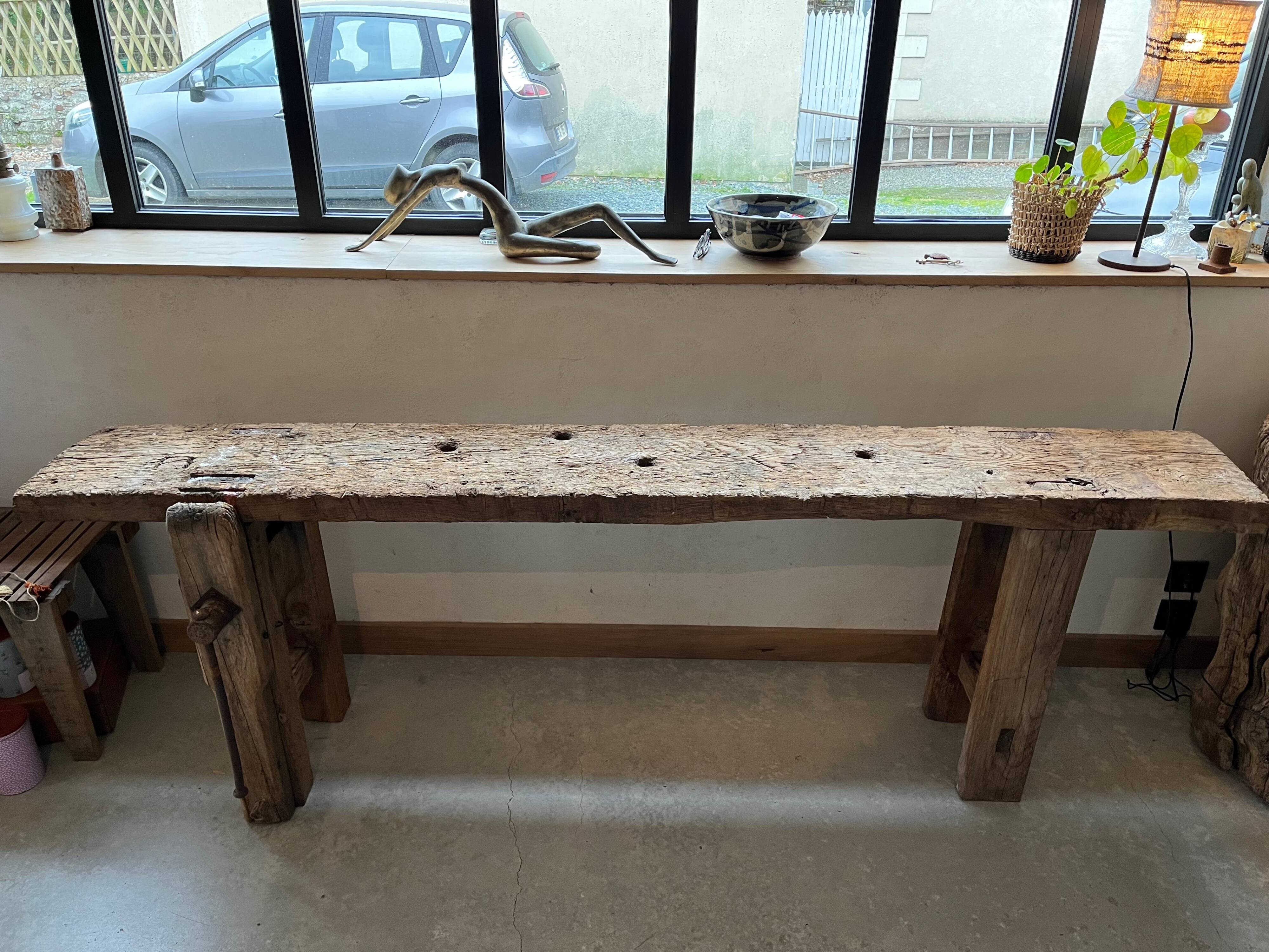 Wooden workbench